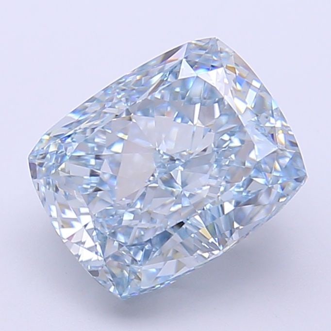 Loose Diamond - CUSHION MODIFIED 3.54ct Fancy Vivid Blue VS1: Loose Diamond - CUSHION MODIFIED 3.54ct Fancy Vivid Blue VS1 Source: This is a real non-mined Diamond that has been grown in a lab Shape: CUSHION MODIFIED Carats: 3.54 Color: Fancy Vivid Blue Certific