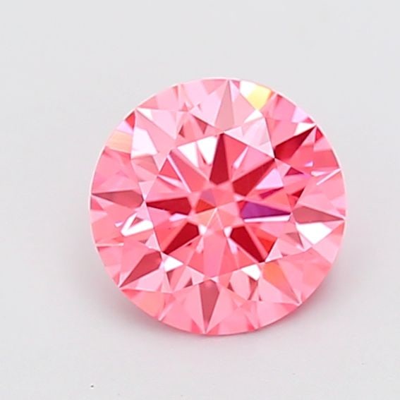 Ideal Loose Diamond - ROUND 1.59ct Fancy Vivid Pink VS1: Ideal Loose Diamond - ROUND 1.59ct Fancy Vivid Pink VS1 Source: This is a real non-mined Diamond that has been grown in a lab Shape: ROUND Carats: 1.59 Color: Fancy Vivid Pink Certification: IGI Video