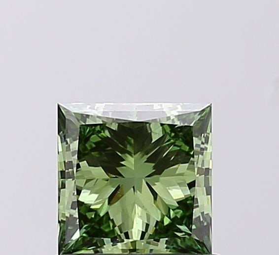 Loose Diamond - PRINCESS 0.92ct Fancy Vivid Green VS1: Loose Diamond - PRINCESS 0.92ct Fancy Vivid Green VS1 Source: This is a real non-mined Diamond that has been grown in a lab Shape: PRINCESS Carats: 0.92 Color: Fancy Vivid Green Certification: IGI Vid
