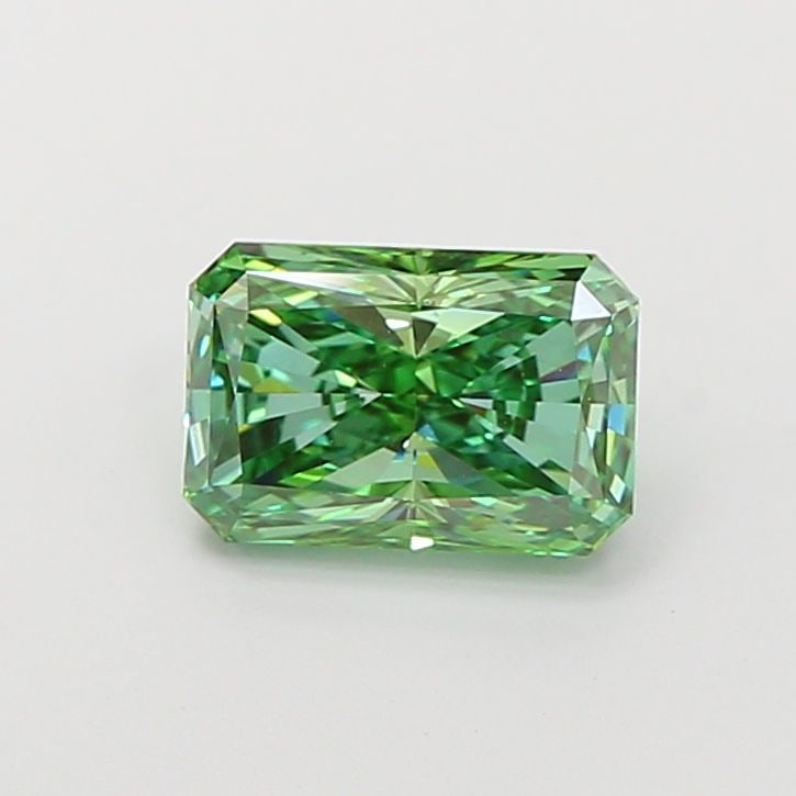 Loose Diamond - RADIANT 2.11ct Fancy Vivid Green VS1: Loose Diamond - RADIANT 2.11ct Fancy Vivid Green VS1 Source: This is a real non-mined Diamond that has been grown in a lab Shape: RADIANT Carats: 2.11 Color: Fancy Vivid Green Certification: IGI Video