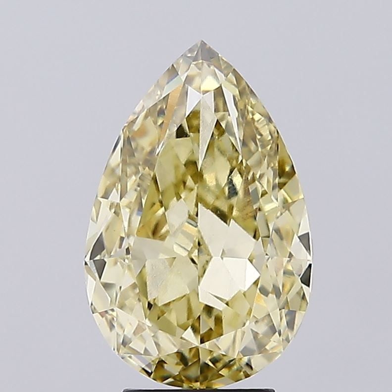 Loose Diamond - PEAR 5.26ct Fancy Intense Yellow VVS2: Loose Diamond - PEAR 5.26ct Fancy Intense Yellow VVS2 Source: This is a real non-mined Diamond that has been grown in a lab Shape: PEAR Carats: 5.26 Color: Fancy Intense Yellow Certification: IGI Vide