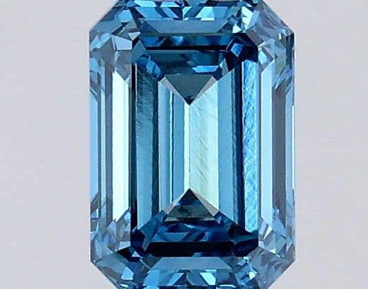 Loose Diamond - EMERALD 0.51ct Fancy Vivid Blue VVS2: Loose Diamond - EMERALD 0.51ct Fancy Vivid Blue VVS2 Source: This is a real non-mined Diamond that has been grown in a lab Shape: EMERALD Carats: 0.51 Color: Fancy Vivid Blue Certification: IGI Video: