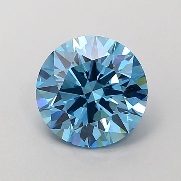Ideal Loose Diamond - ROUND 1.37ct Fancy Vivid Blue VVS2: Ideal Loose Diamond - ROUND 1.37ct Fancy Vivid Blue VVS2 Source: This is a real non-mined Diamond that has been grown in a lab Shape: ROUND Carats: 1.37 Color: Fancy Vivid Blue Certification: IGI Vide