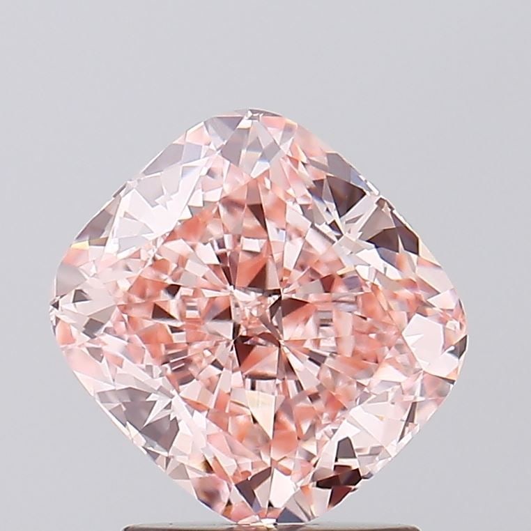 Loose Diamond - CUSHION BRILLIANT 2.09ct Fancy Vivid Pink VS1: Loose Diamond - CUSHION BRILLIANT 2.09ct Fancy Vivid Pink VS1 Source: This is a real non-mined Diamond that has been grown in a lab Shape: CUSHION BRILLIANT Carats: 2.09 Color: Fancy Vivid Pink Certif