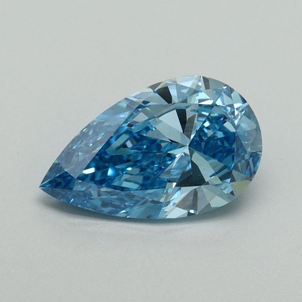 Loose Diamond - PEAR 1.49ct Fancy Vivid Blue VS1: Loose Diamond - PEAR 1.49ct Fancy Vivid Blue VS1 Source: This is a real non-mined Diamond that has been grown in a lab Shape: PEAR Carats: 1.49 Color: Fancy Vivid Blue Certification: IGI Video: