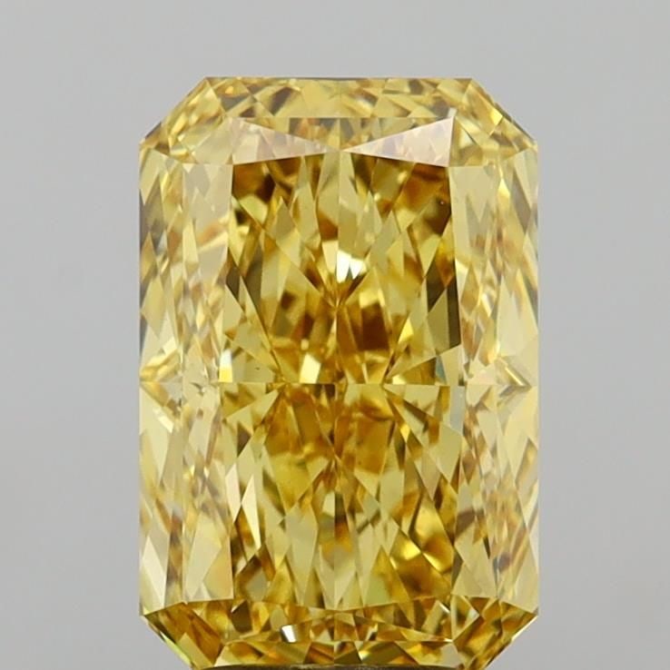 Loose Diamond - RADIANT 4.01ct Fancy Intense Yellow VVS2: Loose Diamond - RADIANT 4.01ct Fancy Intense Yellow VVS2 Source: This is a real non-mined Diamond that has been grown in a lab Shape: RADIANT Carats: 4.01 Color: Fancy Intense Yellow Certification: IG