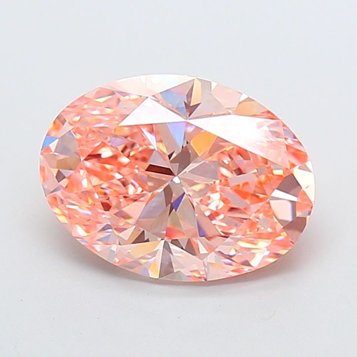 Loose Diamond - OVAL 4.01ct Fancy Vivid Pink VS2: Loose Diamond - OVAL 4.01ct Fancy Vivid Pink VS2 Source: This is a real non-mined Diamond that has been grown in a lab Shape: OVAL Carats: 4.01 Color: Fancy Vivid Pink Certification: IGI Video: