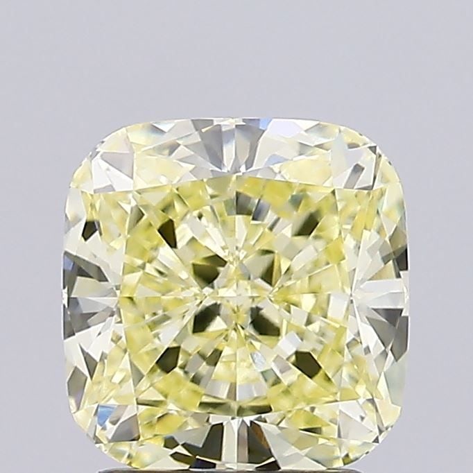 Loose Diamond - CUSHION BRILLIANT 2.21ct Fancy Intense Yellow VVS2: Loose Diamond - CUSHION BRILLIANT 2.21ct Fancy Intense Yellow VVS2 Source: This is a real non-mined Diamond that has been grown in a lab Shape: CUSHION BRILLIANT Carats: 2.21 Color: Fancy Intense Yell