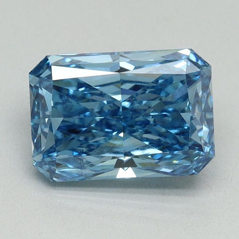 Loose Diamond - RADIANT 1.51ct Fancy Vivid Blue VS2: Loose Diamond - RADIANT 1.51ct Fancy Vivid Blue VS2 Source: This is a real non-mined Diamond that has been grown in a lab Shape: RADIANT Carats: 1.51 Color: Fancy Vivid Blue Certification: IGI Video: