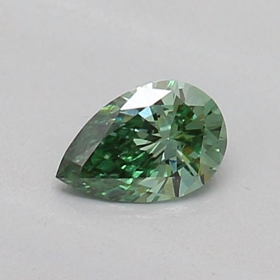 Loose Diamond - PEAR 0.14ct Fancy Vivid Green VS1: Loose Diamond - PEAR 0.14ct Fancy Vivid Green VS1 Source: This is a real non-mined Diamond that has been grown in a lab Shape: PEAR Carats: 0.14 Color: Fancy Vivid Green Certification: IGI Additional 