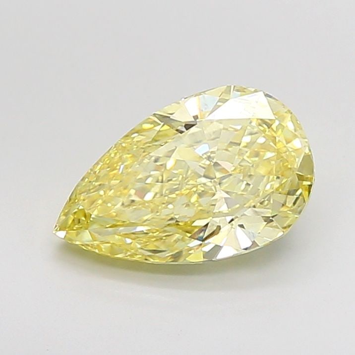 Loose Diamond - PEAR 3.1ct Fancy Intense Yellow VS1: Loose Diamond - PEAR 3.1ct Fancy Intense Yellow VS1 Source: This is a real non-mined Diamond that has been grown in a lab Shape: PEAR Carats: 3.1 Color: Fancy Intense Yellow Certification: IGI Video: