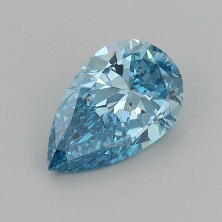 Loose Diamond - PEAR 0.64ct Fancy Vivid Blue VS1: Loose Diamond - PEAR 0.64ct Fancy Vivid Blue VS1 Source: This is a real non-mined Diamond that has been grown in a lab Shape: PEAR Carats: 0.64 Color: Fancy Vivid Blue Certification: IGI Video: