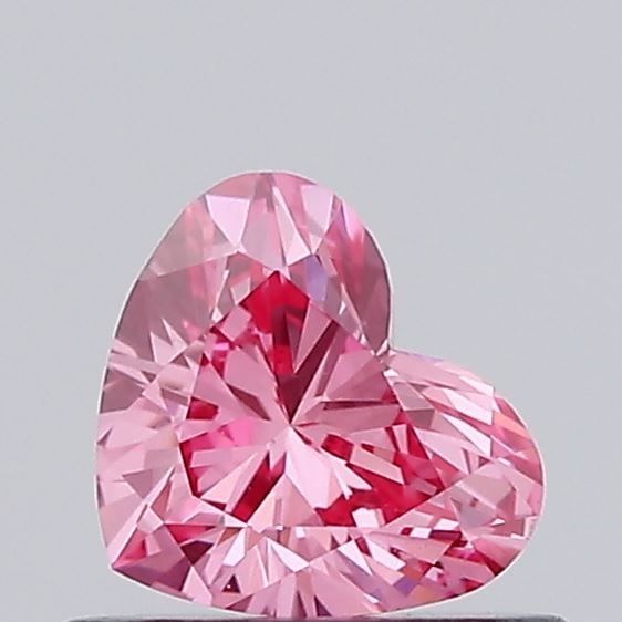 Loose Diamond - HEART 0.37ct Fancy Vivid Pink VS1: Loose Diamond - HEART 0.37ct Fancy Vivid Pink VS1 Source: This is a real non-mined Diamond that has been grown in a lab Shape: HEART Carats: 0.37 Color: Fancy Vivid Pink Certification: IGI Video: