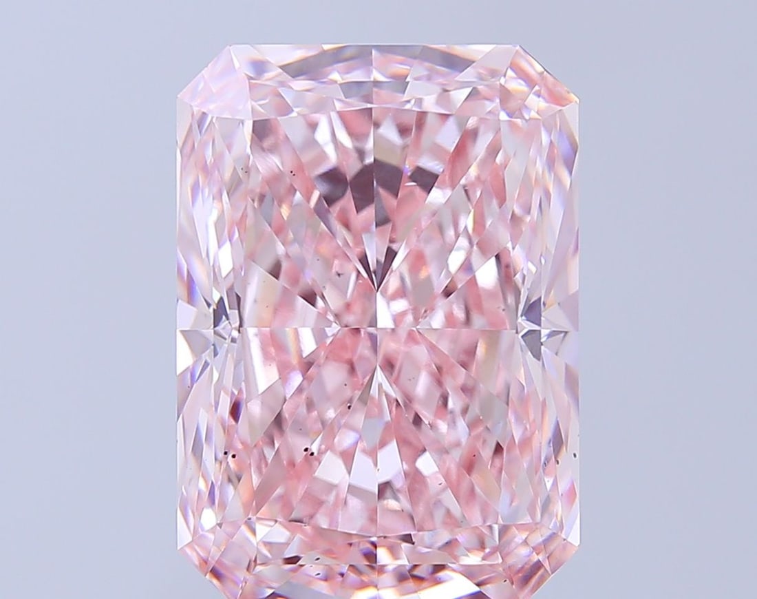 Loose Diamond - RADIANT 12.66ct Fancy Intense Pink VS2: Loose Diamond - RADIANT 12.66ct Fancy Intense Pink VS2 Source: This is a real non-mined Diamond that has been grown in a lab Shape: RADIANT Carats: 12.66 Color: Fancy Intense Pink Certification: IGI V