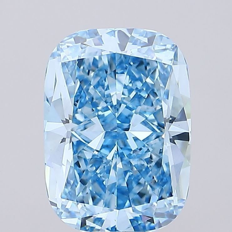 Loose Diamond - CUSHION MODIFIED 12.09ct Fancy Vivid Blue VS1: Loose Diamond - CUSHION MODIFIED 12.09ct Fancy Vivid Blue VS1 Source: This is a real non-mined Diamond that has been grown in a lab Shape: CUSHION MODIFIED Carats: 12.09 Color: Fancy Vivid Blue Certif