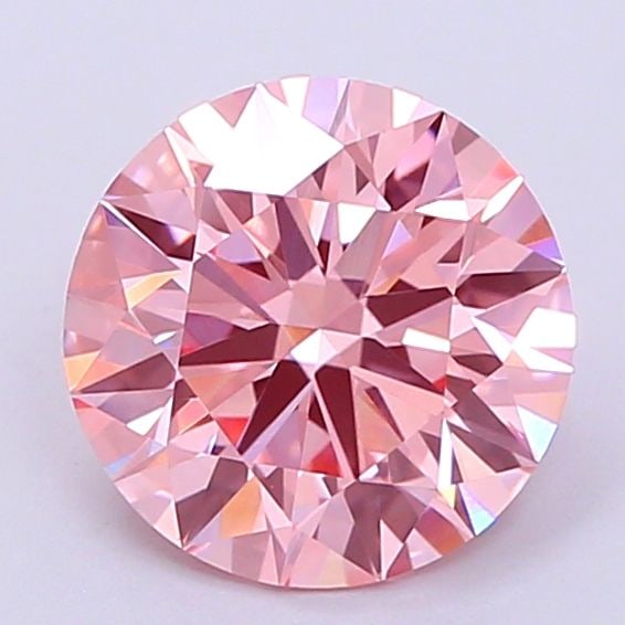 Ideal Loose Diamond - ROUND 1.59ct Fancy Vivid Pink VS1: Ideal Loose Diamond - ROUND 1.59ct Fancy Vivid Pink VS1 Source: This is a real non-mined Diamond that has been grown in a lab Shape: ROUND Carats: 1.59 Color: Fancy Vivid Pink Certification: IGI Video