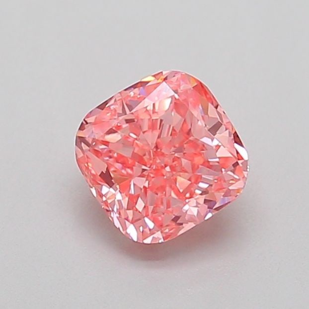 Loose Diamond - CUSHION MODIFIED 0.8ct Fancy Vivid Pink VS2: Loose Diamond - CUSHION MODIFIED 0.8ct Fancy Vivid Pink VS2 Source: This is a real non-mined Diamond that has been grown in a lab Shape: CUSHION MODIFIED Carats: 0.8 Color: Fancy Vivid Pink Certificat