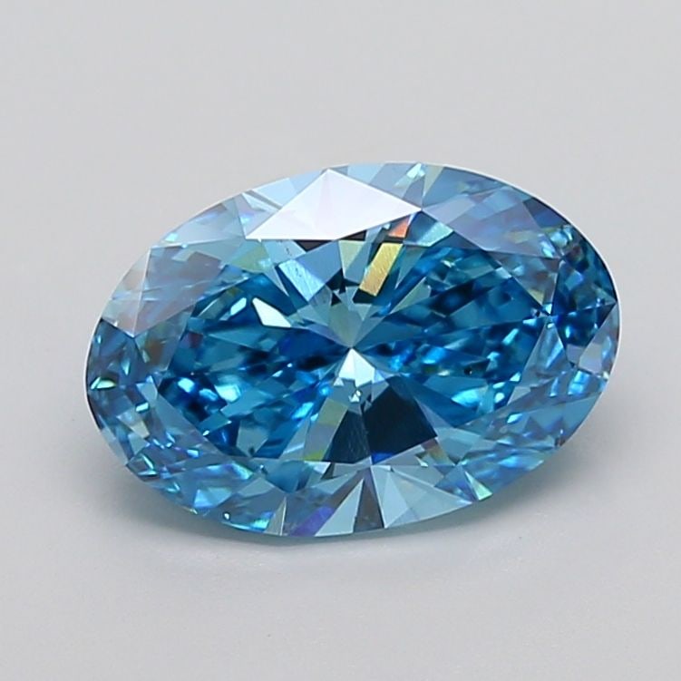 Loose Diamond - OVAL 4.0ct Fancy Vivid Blue VS2: Loose Diamond - OVAL 4.0ct Fancy Vivid Blue VS2 Source: This is a real non-mined Diamond that has been grown in a lab Shape: OVAL Carats: 4.0 Color: Fancy Vivid Blue Certification: IGI Video: