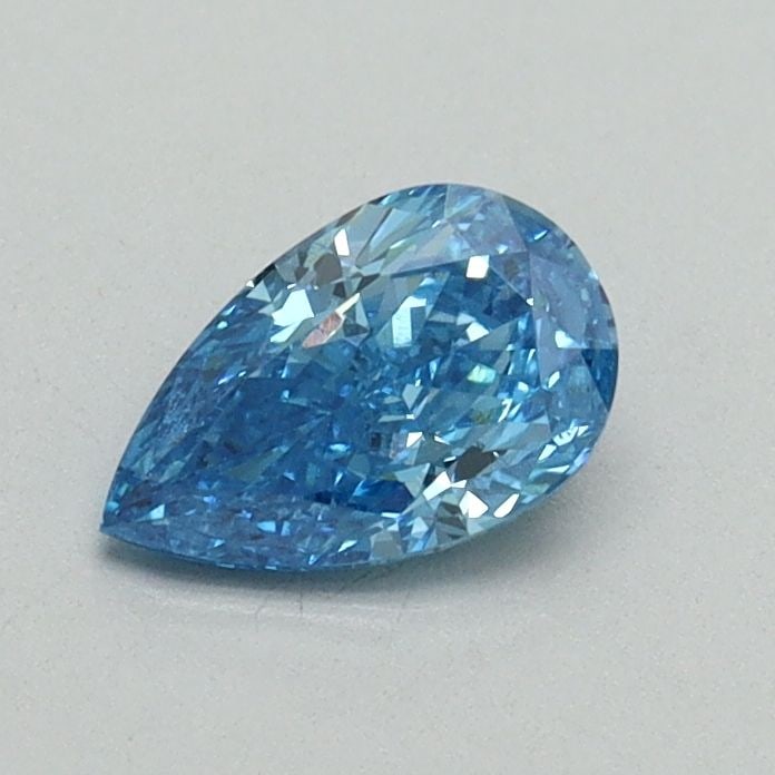 Loose Diamond - PEAR 0.5ct Fancy Vivid Blue VS1: Loose Diamond - PEAR 0.5ct Fancy Vivid Blue VS1 Source: This is a real non-mined Diamond that has been grown in a lab Shape: PEAR Carats: 0.5 Color: Fancy Vivid Blue Certification: IGI Video: