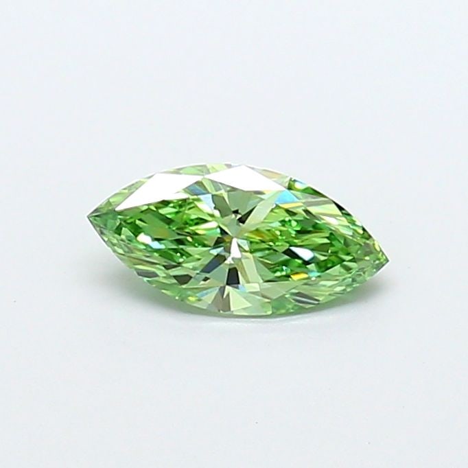 Loose Diamond - MARQUISE 0.69ct Fancy Vivid Green VS2: Loose Diamond - MARQUISE 0.69ct Fancy Vivid Green VS2 Source: This is a real non-mined Diamond that has been grown in a lab Shape: MARQUISE Carats: 0.69 Color: Fancy Vivid Green Certification: IGI Vid