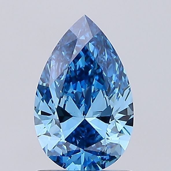 Loose Diamond - PEAR 1.09ct Fancy Vivid Blue VVS2: Loose Diamond - PEAR 1.09ct Fancy Vivid Blue VVS2 Source: This is a real non-mined Diamond that has been grown in a lab Shape: PEAR Carats: 1.09 Color: Fancy Vivid Blue Certification: NONE Video: