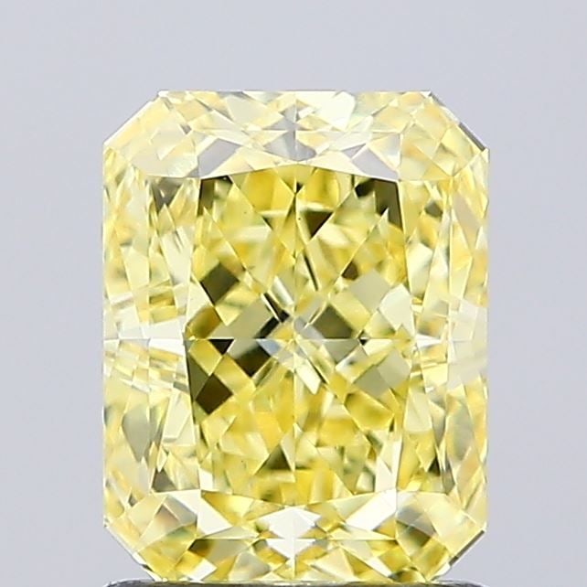 Loose Diamond - RADIANT 1.51ct Fancy Intense Yellow VVS2: Loose Diamond - RADIANT 1.51ct Fancy Intense Yellow VVS2 Source: This is a real non-mined Diamond that has been grown in a lab Shape: RADIANT Carats: 1.51 Color: Fancy Intense Yellow Certification: IG