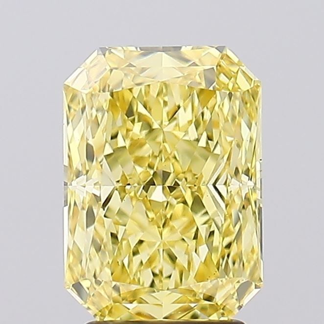 Loose Diamond - RADIANT 3.09ct Fancy Intense Yellow VS1: Loose Diamond - RADIANT 3.09ct Fancy Intense Yellow VS1 Source: This is a real non-mined Diamond that has been grown in a lab Shape: RADIANT Carats: 3.09 Color: Fancy Intense Yellow Certification: IGI