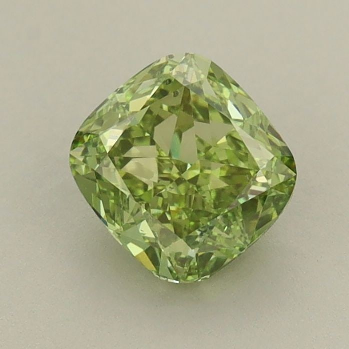 Loose Diamond - CUSHION MODIFIED 1.0ct Fancy Vivid Green VS2: Loose Diamond - CUSHION MODIFIED 1.0ct Fancy Vivid Green VS2 Source: This is a real non-mined Diamond that has been grown in a lab Shape: CUSHION MODIFIED Carats: 1.0 Color: Fancy Vivid Green Certific