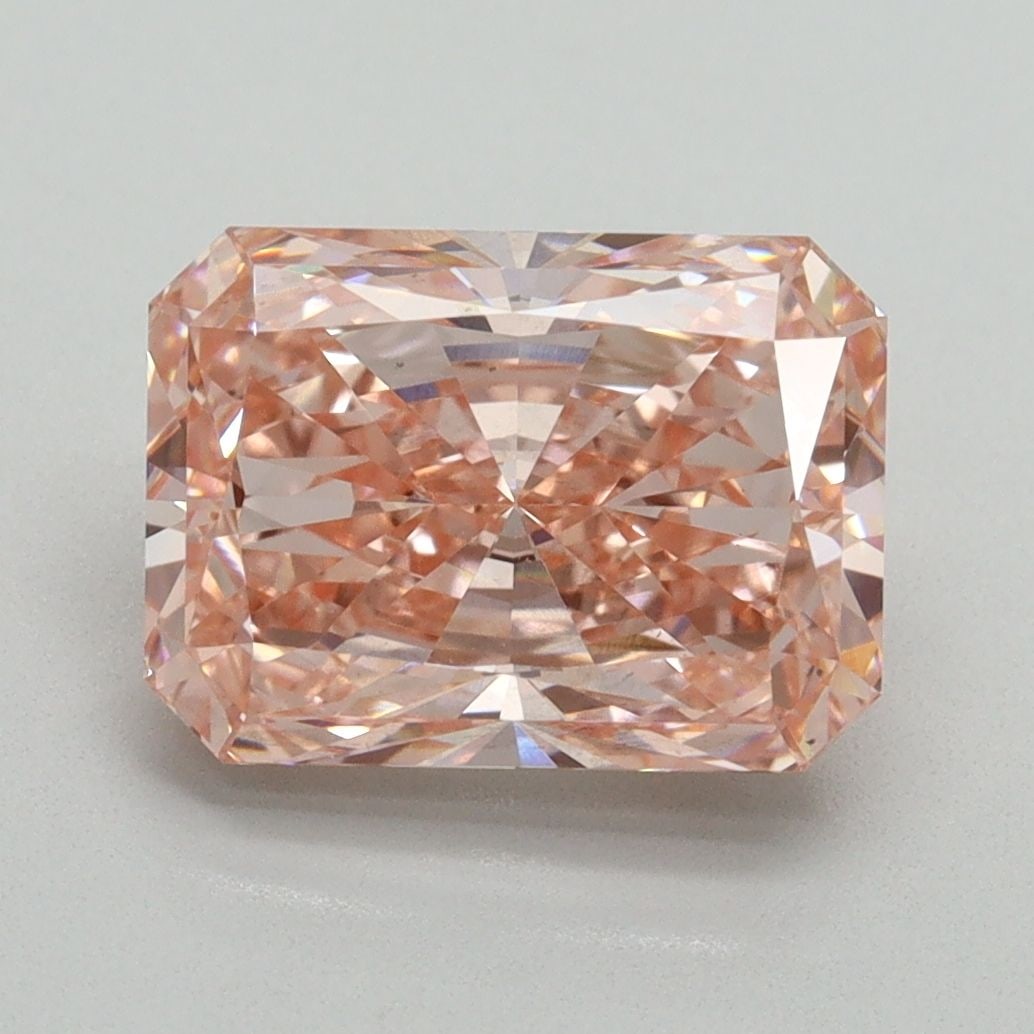 Loose Diamond - RADIANT 3.15ct Fancy Vivid Pink VS2: Loose Diamond - RADIANT 3.15ct Fancy Vivid Pink VS2 Source: This is a real non-mined Diamond that has been grown in a lab Shape: RADIANT Carats: 3.15 Color: Fancy Vivid Pink Certification: IGI Video: