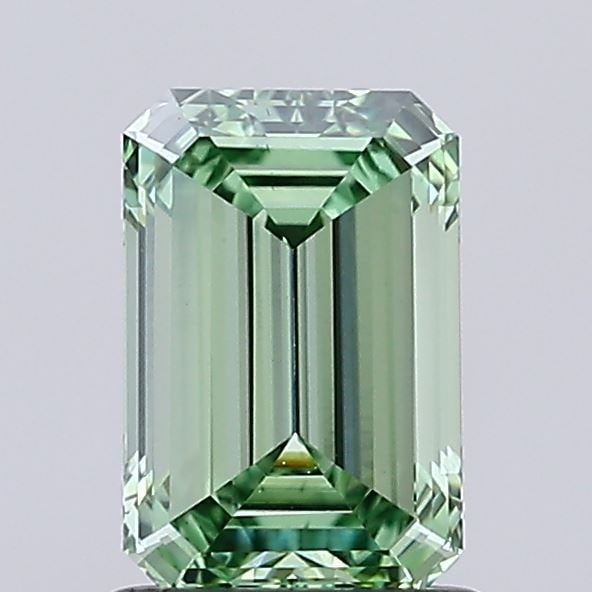 Loose Diamond - EMERALD 1.25ct Fancy Intense Green VS1: Loose Diamond - EMERALD 1.25ct Fancy Intense Green VS1 Source: This is a real non-mined Diamond that has been grown in a lab Shape: EMERALD Carats: 1.25 Color: Fancy Intense Green Certification: NONE 