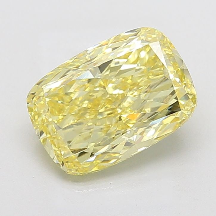 Loose Diamond - CUSHION MODIFIED 4.13ct Fancy Vivid Yellow VVS2: Loose Diamond - CUSHION MODIFIED 4.13ct Fancy Vivid Yellow VVS2 Source: This is a real non-mined Diamond that has been grown in a lab Shape: CUSHION MODIFIED Carats: 4.13 Color: Fancy Vivid Yellow Cer
