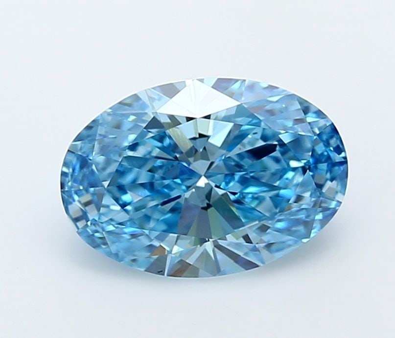 Loose Diamond - OVAL 2.5ct Fancy Vivid Blue VVS1: Loose Diamond - OVAL 2.5ct Fancy Vivid Blue VVS1 Source: This is a real non-mined Diamond that has been grown in a lab Shape: OVAL Carats: 2.5 Color: Fancy Vivid Blue Certification: IGI Video:
