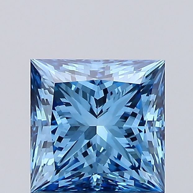 Loose Diamond - PRINCESS 1.13ct Fancy Vivid Blue VS1: Loose Diamond - PRINCESS 1.13ct Fancy Vivid Blue VS1 Source: This is a real non-mined Diamond that has been grown in a lab Shape: PRINCESS Carats: 1.13 Color: Fancy Vivid Blue Certification: IGI Video