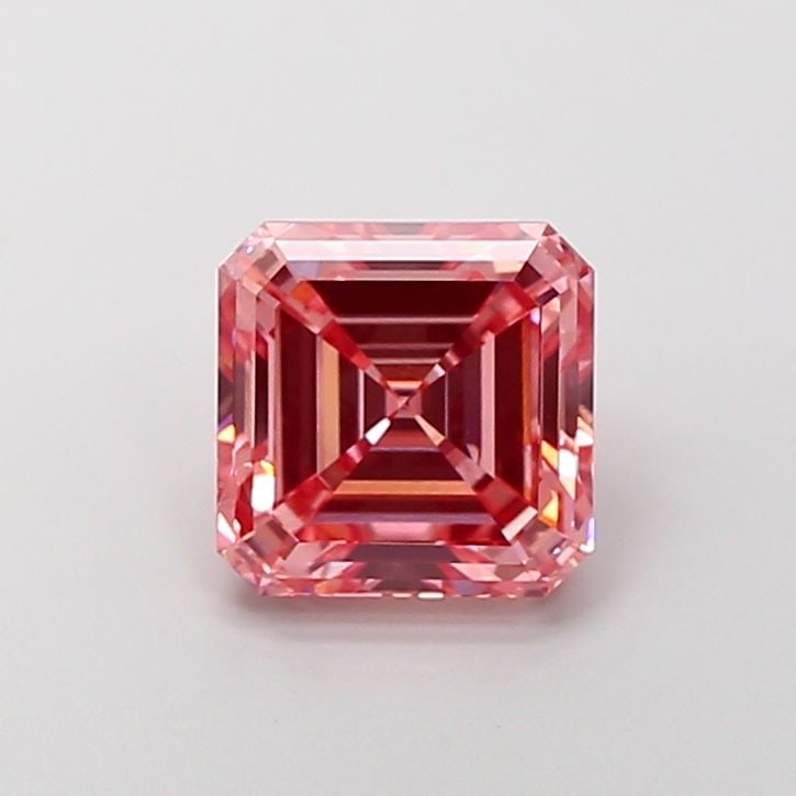 Loose Diamond - ASSCHER 3.11ct Fancy Vivid Pink VVS2: Loose Diamond - ASSCHER 3.11ct Fancy Vivid Pink VVS2 Source: This is a real non-mined Diamond that has been grown in a lab Shape: ASSCHER Carats: 3.11 Color: Fancy Vivid Pink Certification: IGI Video: