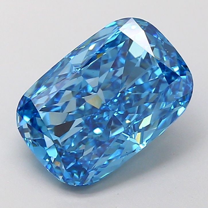 Loose Diamond - CUSHION MODIFIED 3.02ct Fancy Vivid Blue VS1: Loose Diamond - CUSHION MODIFIED 3.02ct Fancy Vivid Blue VS1 Source: This is a real non-mined Diamond that has been grown in a lab Shape: CUSHION MODIFIED Carats: 3.02 Color: Fancy Vivid Blue Certific