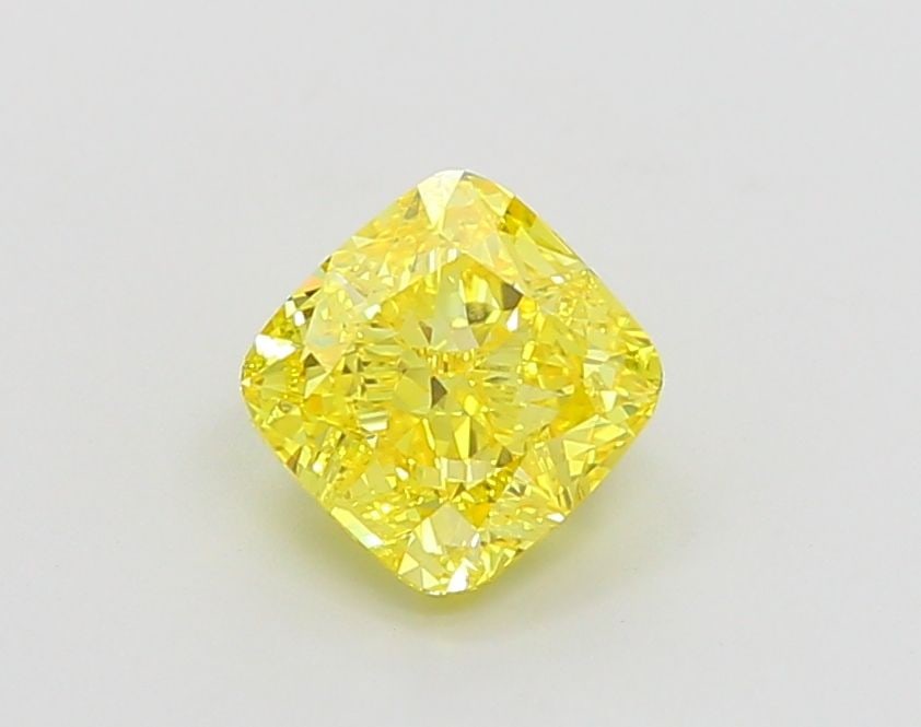 Loose Diamond - CUSHION BRILLIANT 1.5ct Fancy Vivid Yellow VVS2: Loose Diamond - CUSHION BRILLIANT 1.5ct Fancy Vivid Yellow VVS2 Source: This is a real non-mined Diamond that has been grown in a lab Shape: CUSHION BRILLIANT Carats: 1.5 Color: Fancy Vivid Yellow Cer