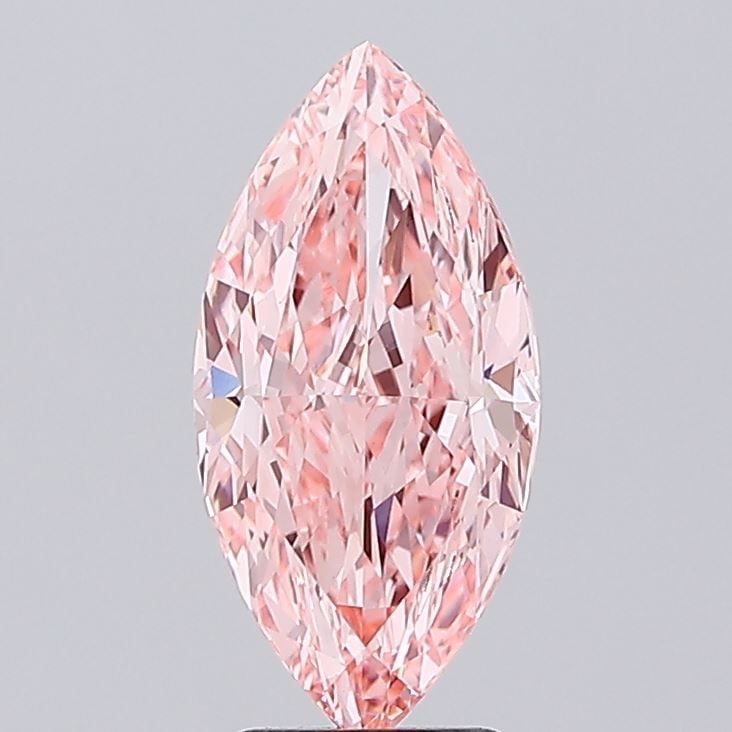 Loose Diamond - MARQUISE 3.07ct Fancy Vivid Pink VVS2: Loose Diamond - MARQUISE 3.07ct Fancy Vivid Pink VVS2 Source: This is a real non-mined Diamond that has been grown in a lab Shape: MARQUISE Carats: 3.07 Color: Fancy Vivid Pink Certification: IGI Vide