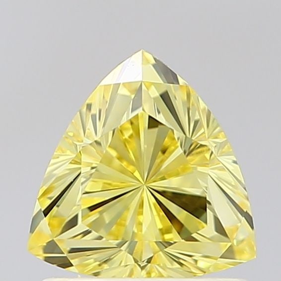 Loose Diamond - TRIANGULAR 1.0ct Fancy Intense Yellow VS1: Loose Diamond - TRIANGULAR 1.0ct Fancy Intense Yellow VS1 Source: This is a real non-mined Diamond that has been grown in a lab Shape: TRIANGULAR Carats: 1.0 Color: Fancy Intense Yellow Certification: