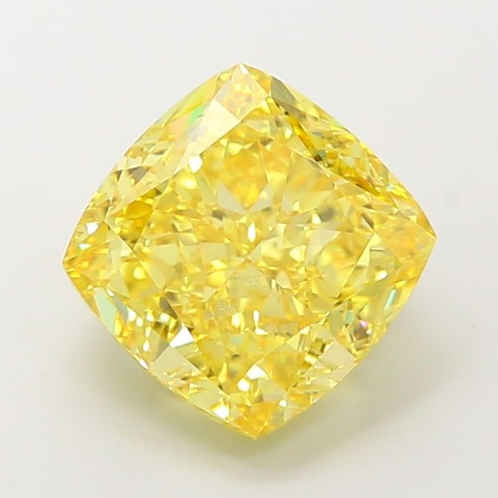 Loose Diamond - CUSHION MODIFIED 7.0ct Fancy Vivid Yellow VS1: Loose Diamond - CUSHION MODIFIED 7.0ct Fancy Vivid Yellow VS1 Source: This is a real non-mined Diamond that has been grown in a lab Shape: CUSHION MODIFIED Carats: 7.0 Color: Fancy Vivid Yellow Certif