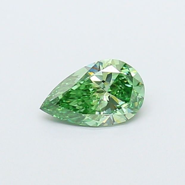 Loose Diamond - PEAR 0.56ct Fancy Vivid Green VVS2: Loose Diamond - PEAR 0.56ct Fancy Vivid Green VVS2 Source: This is a real non-mined Diamond that has been grown in a lab Shape: PEAR Carats: 0.56 Color: Fancy Vivid Green Certification: IGI Video: