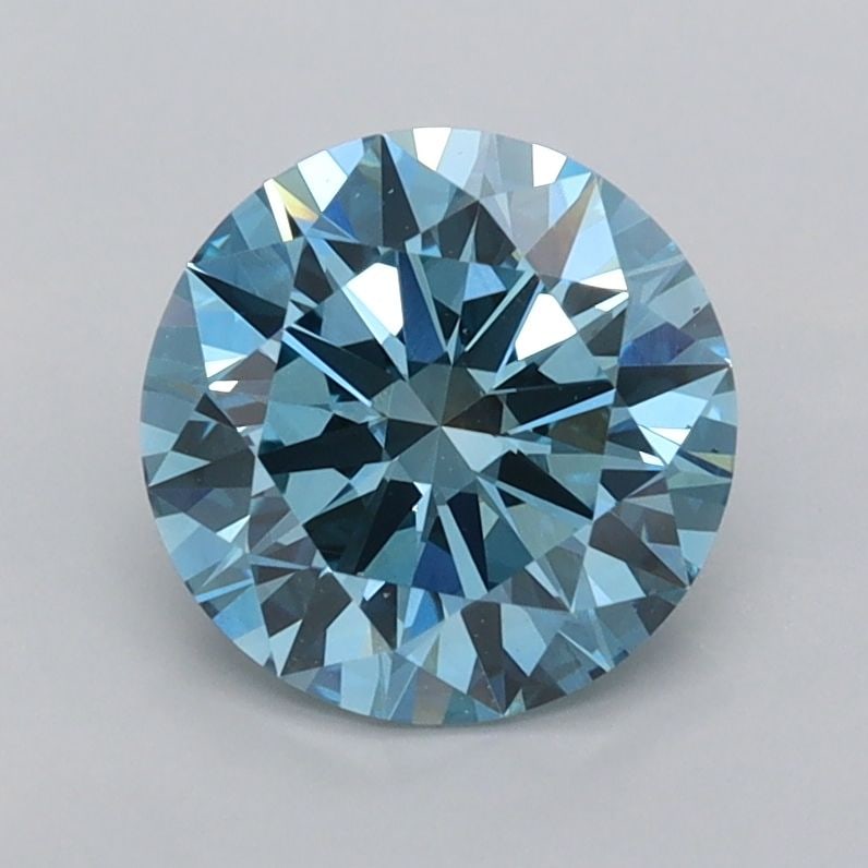 Ideal Loose Diamond - ROUND 1.49ct Fancy Vivid Blue VVS2: Ideal Loose Diamond - ROUND 1.49ct Fancy Vivid Blue VVS2 Source: This is a real non-mined Diamond that has been grown in a lab Shape: ROUND Carats: 1.49 Color: Fancy Vivid Blue Certification: IGI Vide