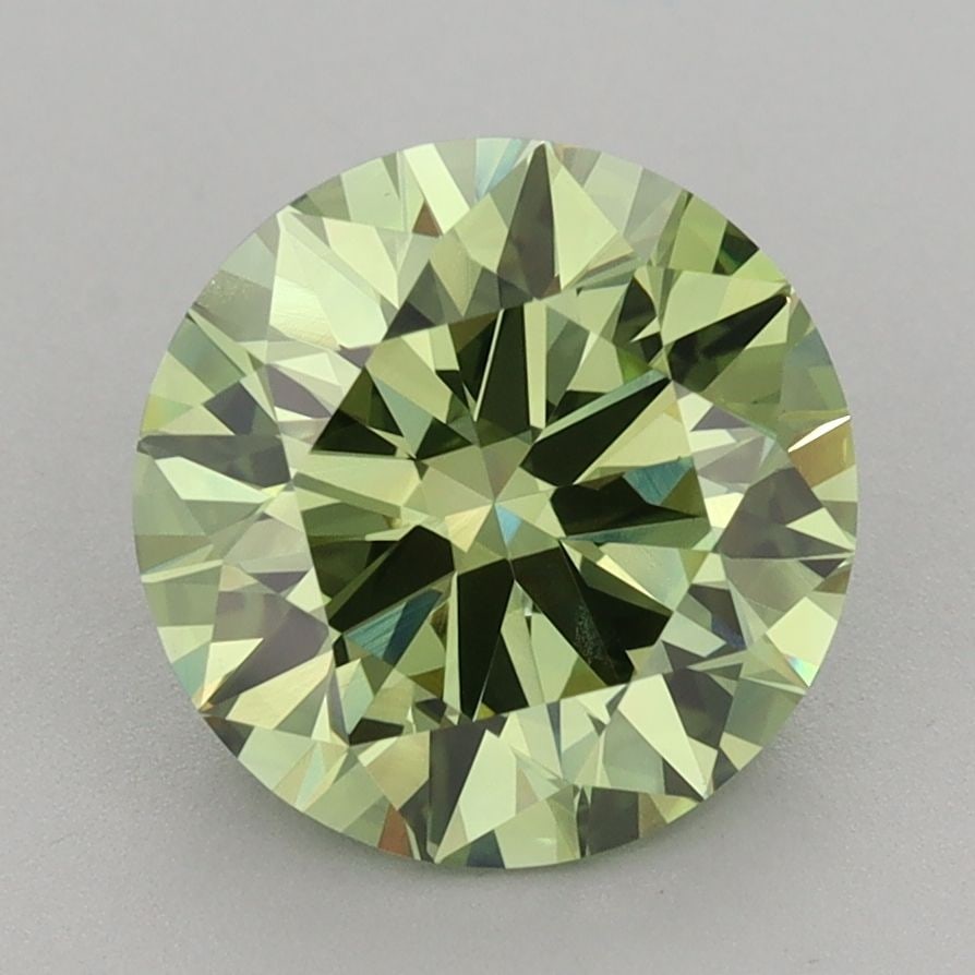 Loose Diamond - ROUND 3.02ct Fancy Vivid Green VS1: Loose Diamond - ROUND 3.02ct Fancy Vivid Green VS1 Source: This is a real non-mined Diamond that has been grown in a lab Shape: ROUND Carats: 3.02 Color: Fancy Vivid Green Certification: IGI Video: