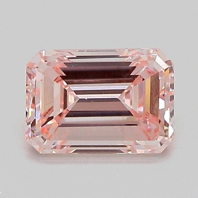 Loose Diamond - EMERALD 1.07ct Fancy Pink VS1: Loose Diamond - EMERALD 1.07ct Fancy Pink VS1 Source: This is a real non-mined Diamond that has been grown in a lab Shape: EMERALD Carats: 1.07 Color: Fancy Pink Certification: IGI Video: