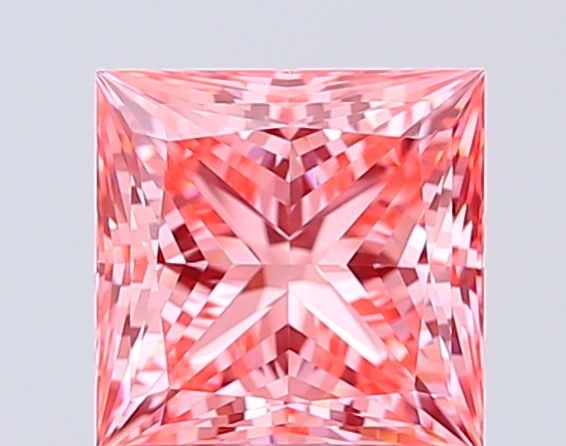 Loose Diamond - PRINCESS 1.54ct Fancy Vivid Pink VVS2: Loose Diamond - PRINCESS 1.54ct Fancy Vivid Pink VVS2 Source: This is a real non-mined Diamond that has been grown in a lab Shape: PRINCESS Carats: 1.54 Color: Fancy Vivid Pink Certification: IGI Vide