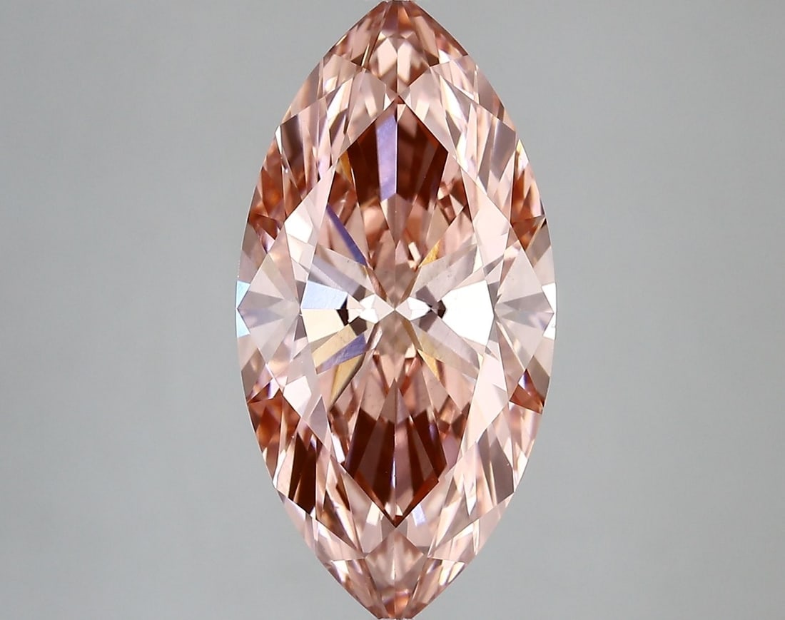 Loose Diamond - MARQUISE 5.02ct Fancy Vivid Pink VS1: Loose Diamond - MARQUISE 5.02ct Fancy Vivid Pink VS1 Source: This is a real non-mined Diamond that has been grown in a lab Shape: MARQUISE Carats: 5.02 Color: Fancy Vivid Pink Certification: IGI Video