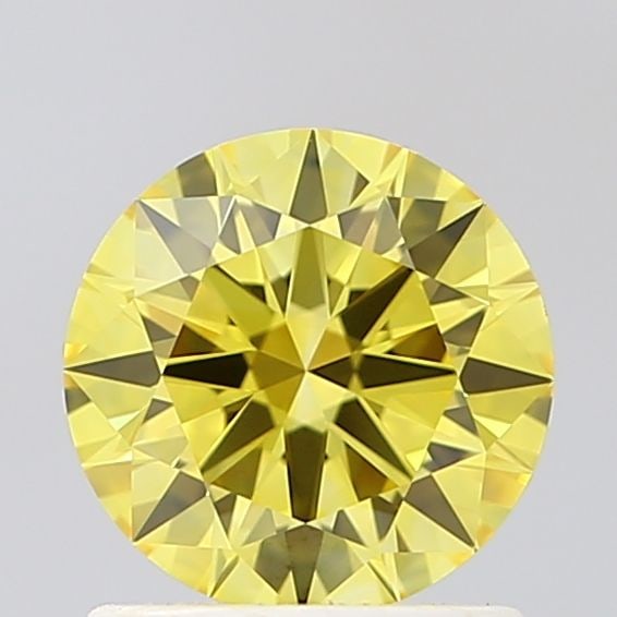 Loose Diamond - ROUND 1.09ct Fancy Vivid Yellow VVS2: Loose Diamond - ROUND 1.09ct Fancy Vivid Yellow VVS2 Source: This is a real non-mined Diamond that has been grown in a lab Shape: ROUND Carats: 1.09 Color: Fancy Vivid Yellow Certification: IGI Video: