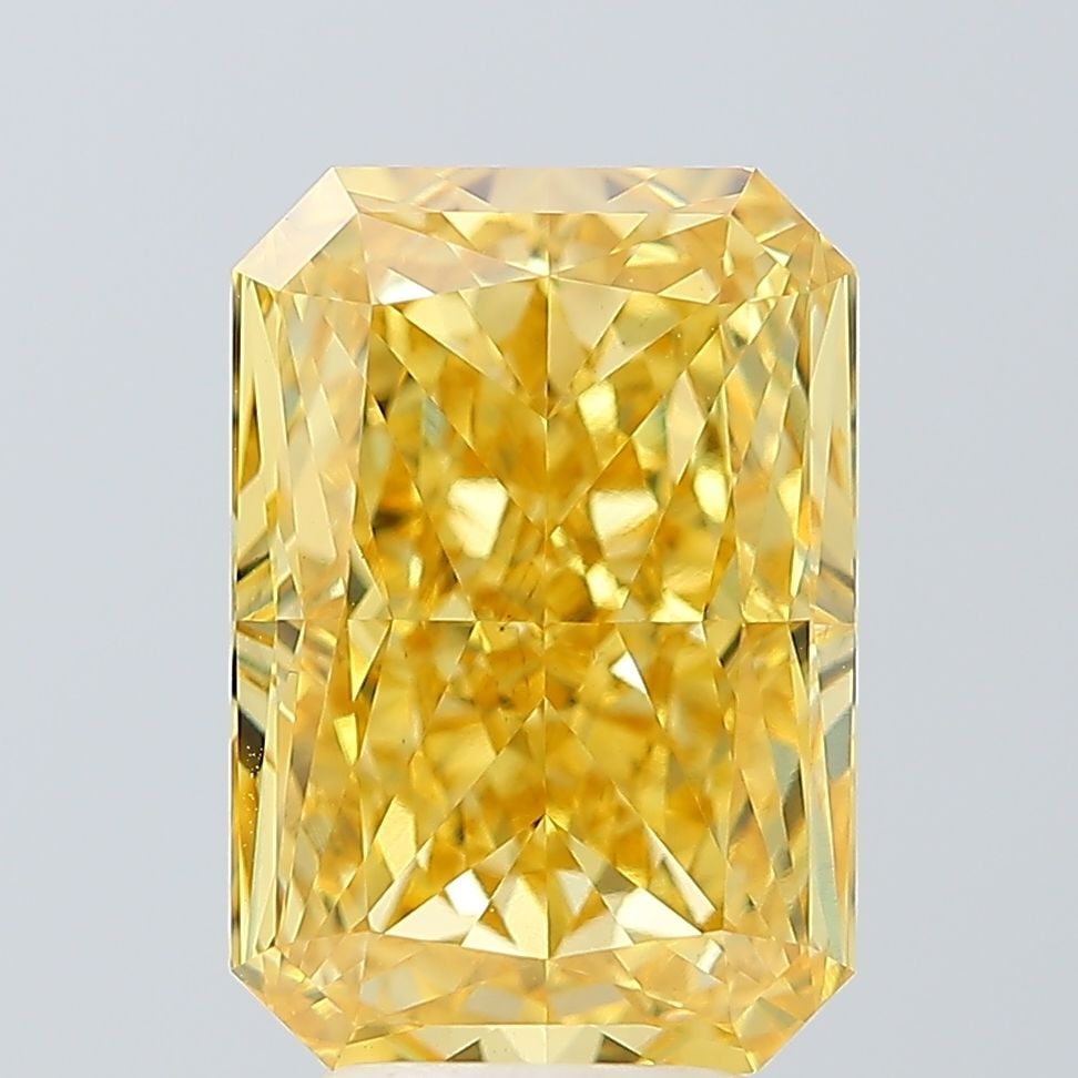 Loose Diamond - RADIANT 5.82ct Fancy Vivid Yellow VS2: Loose Diamond - RADIANT 5.82ct Fancy Vivid Yellow VS2 Source: This is a real non-mined Diamond that has been grown in a lab Shape: RADIANT Carats: 5.82 Color: Fancy Vivid Yellow Certification: IGI Vid