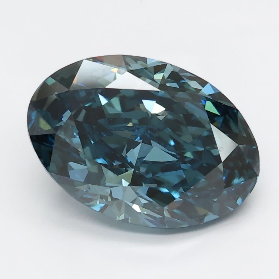 Loose Diamond - OVAL 2.85ct Blue VS1: Loose Diamond - OVAL 2.85ct Blue VS1 Source: This is a real non-mined Diamond that has been grown in a lab Shape: OVAL Carats: 2.85 Color: Blue Certification: NONE Video: