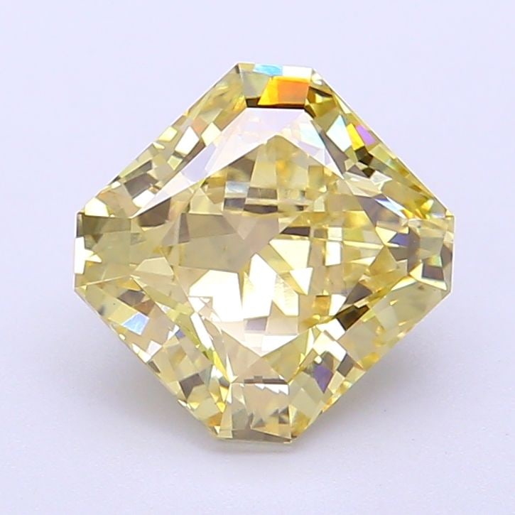 Loose Diamond - RADIANT 2.56ct Fancy Vivid Yellow VS2: Loose Diamond - RADIANT 2.56ct Fancy Vivid Yellow VS2 Source: This is a real non-mined Diamond that has been grown in a lab Shape: RADIANT Carats: 2.56 Color: Fancy Vivid Yellow Certification: NONE Vi