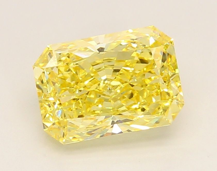 Loose Diamond - RADIANT 2.31ct Fancy Vivid Yellow VS1: Loose Diamond - RADIANT 2.31ct Fancy Vivid Yellow VS1 Source: This is a real non-mined Diamond that has been grown in a lab Shape: RADIANT Carats: 2.31 Color: Fancy Vivid Yellow Certification: IGI Vid